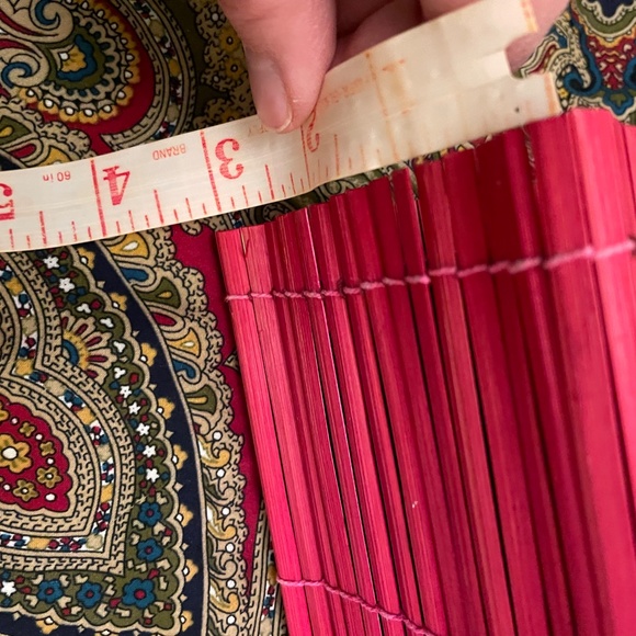 Seattle Boutique Red Wood Purse with Cloth Lining Wood Handle EUC!! - Picture 8 of 10